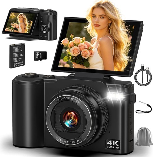 Digitalkamera 64mp 3 zoll - 4k,